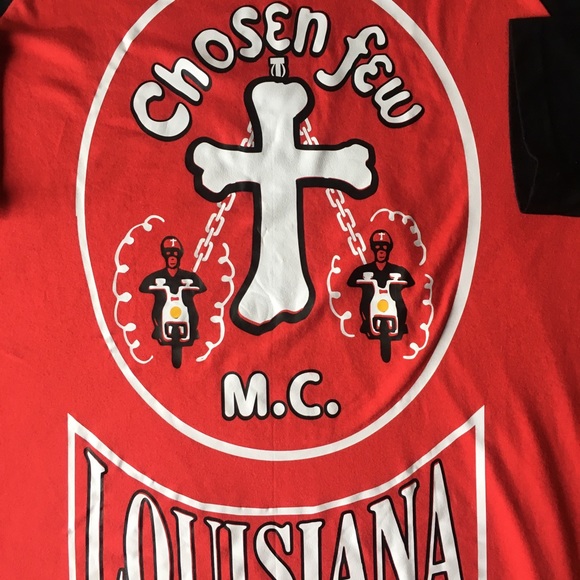 Two Chosen Few Louisiana Motor Cycle Club 3/4 Tees - Picture 6 of 10